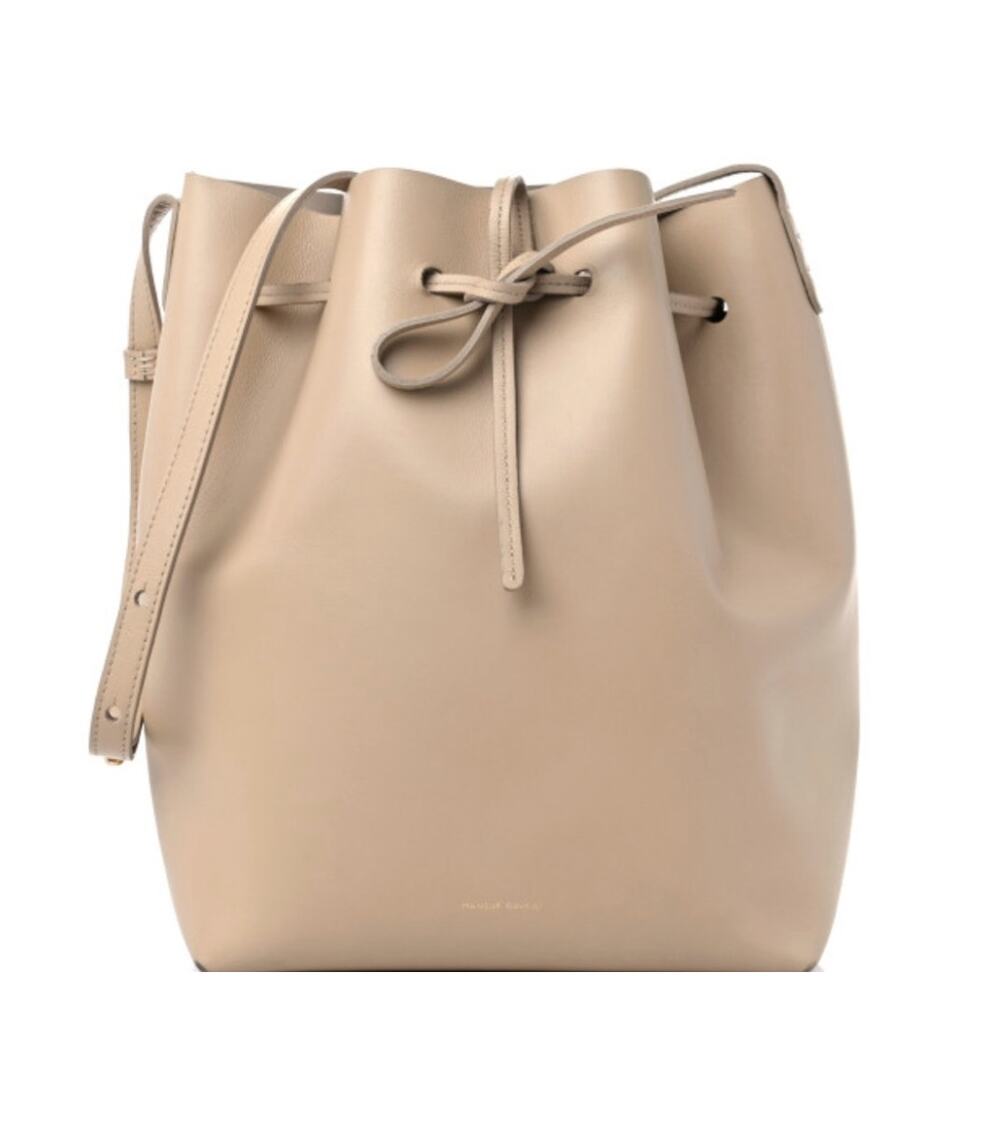 Mansur Gavriel Leather Bucket Bag Shoulder Bag with Pouch
